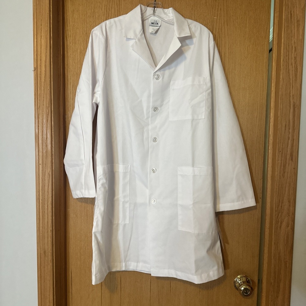 White Swan Brand Meta Lab Physician Coat Medical 38" Mens Medium NWT